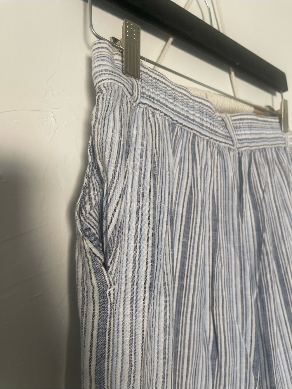 Cloth & Stone Linen Blend Striped Pants Coastal - Picture 6 of 8